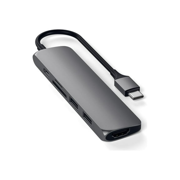 Slim Aluminum Type-C Multi-Port Adapter V2
