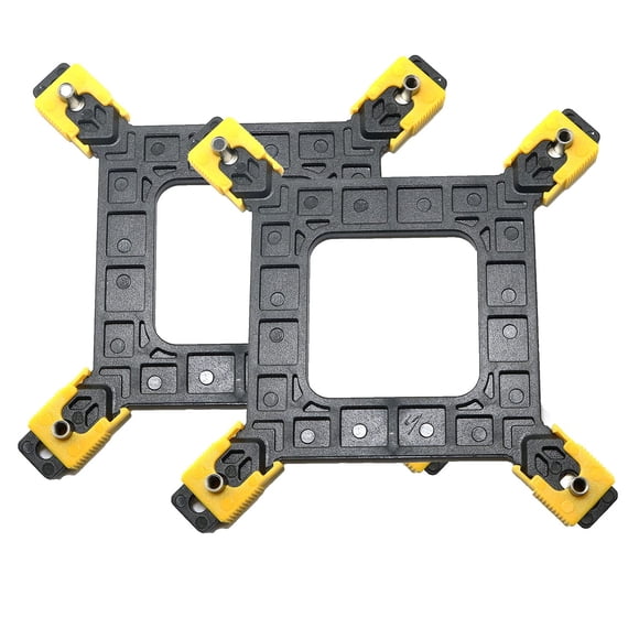 RLECS 2 uds plástico ajustable 775/1155/1156/1366 CPU placa posterior de escritorio soporte enfriador para Intel