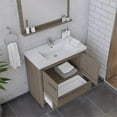 thumbnail image 7 of Alya Bath Sortino 36" Wood Bathroom Vanity with Acrylic Sink in Gray, 7 of 7