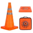 thumbnail image 1 of Conos de tráfico plegables GUARDLEAD de 18 pulgadas con collares reflectantes, 1 of 6