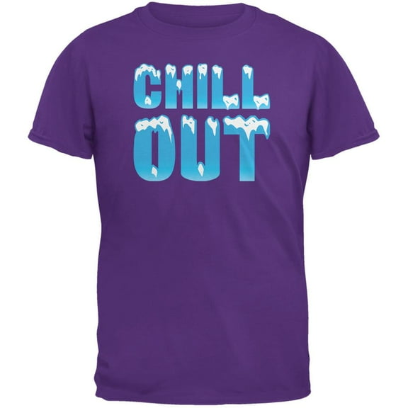 Chill Out Purple Adult T-Shirt - Medium
