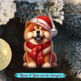 thumbnail image 2 of Personalized Dog Puppy Owner Shaped Christmas Ornament 2025, Unique Chow Chow Xmas Keepsake Ornament Gift for Chow Chow Lovers Daughter Son Kids, Customized Name Dog Ornaments Hanging Xmas Tree Decor, 2 of 5