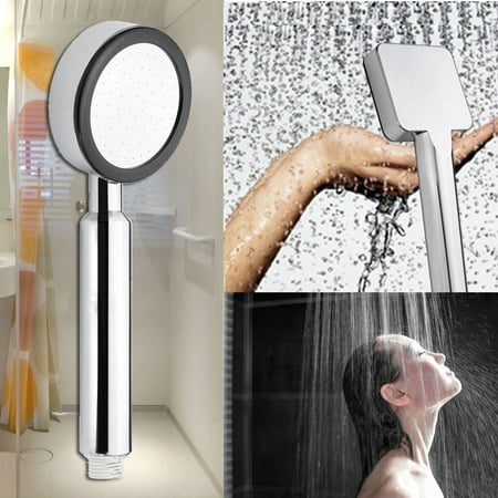 M.way Universial Chrome High pressure Handheld Shower Head Round Square Rain Spa Spray Bathroom Water Saving Different Kinds Of Water