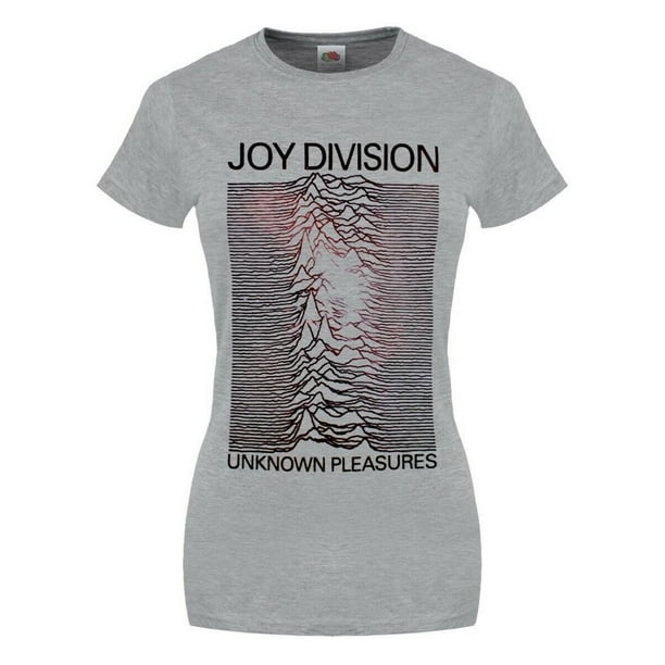 Joy Division - Camiseta Space Lady para Mujer (Gris Jaspeado)