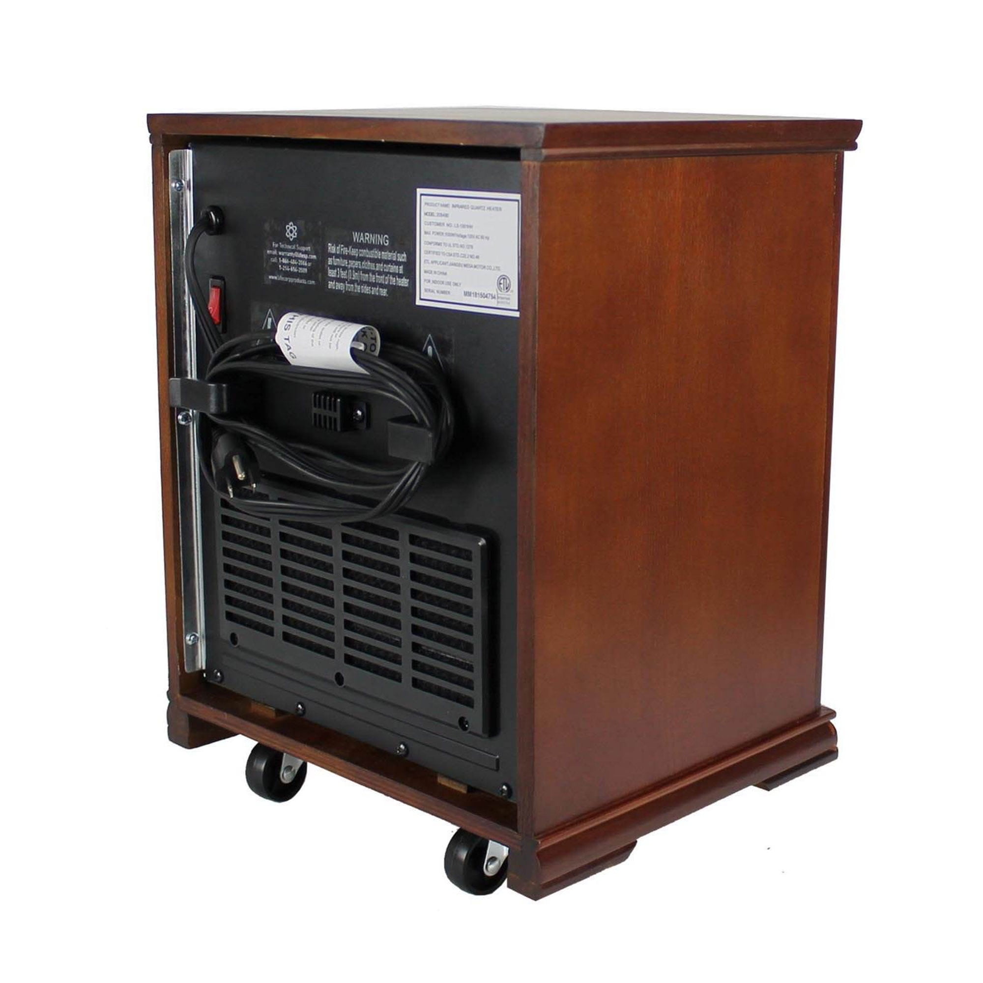 LifeSmart LifePro 4 Element 1500W Electric Infrared Quartz Space Heater -  Walmart.com