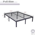 thumbnail image 6 of Alazyhome14 inch Metal Platform Frame with Heavy Duty Steel Slat Support, Standard Bed, 6 of 6