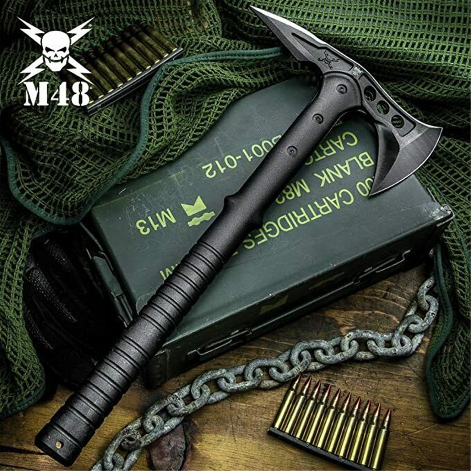 Portable Military Axe Tactical Tomahawk Outdoor Survival Hatchet Camping Hammer 