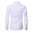 thumbnail image 5 of TANSILING Men's French Cuff Dress Shirt Pleated Formal Fit Long Sleeve with Cufflinks, 5 of 7