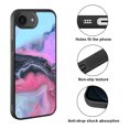 thumbnail image 2 of WIRESTER Shockproof Soft Rubber Cover Case for Apple iPhone 16e 6.1" 2025, Colorful Marble, 2 of 5