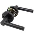 thumbnail image 4 of Zurich Door Lever with Round Rosette, Privacy (Bed/Bath) Latch, Matte Black by Stone Harbor Hardware, 4 of 4