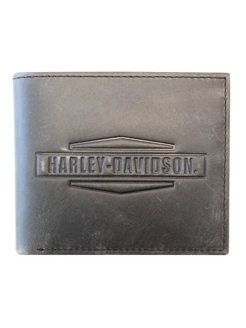 Harley-Davidson® Men's Emboss Willie G Skull Medium Trucker Portemonnaie XML4721 