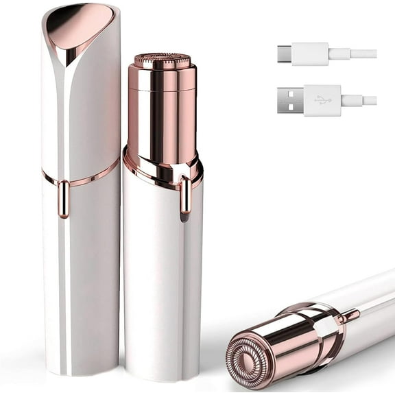 Facial Hair Removal for Women, Electric Painless Facial Hair Remover for Face, Lip, Chin with USB Rechargeable