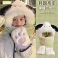thumbnail image 5 of Conjunto de guantes y bufanda Kawaii Sanrio Hello Kitty, bufanda de peluche Kuromi Melody, gorro cálido de invierno para estudiante de dibujos animados, regalo de cumpleaños para niña, 5 of 5
