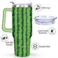 thumbnail image 3 of 40oz Cute Watermelon Pattern Stainless Steel Flip Straw Tumbler Spill Proof Travel Cup Double Wall Vacuum Insulated Coffee Mug with Top Handle, 3 of 6