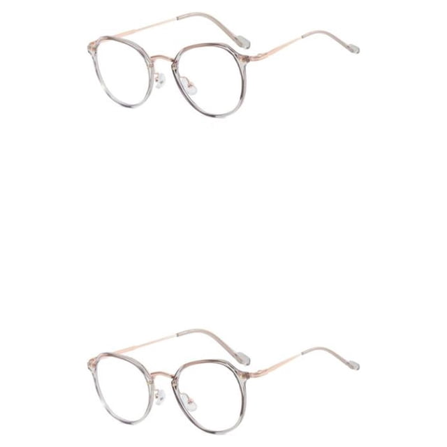 Gafas ultraligeras HD para mujer Qarigey 2piezas Gris estilo sencillo reemplazo decorativo protección solar