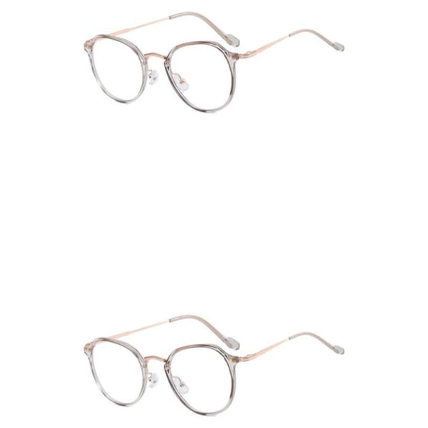 Gafas ultraligeras HD para mujer Qarigey 2piezas Gris estilo sencillo reemplazo decorativo protección solar