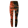 thumbnail image 6 of Leggings for Women Fashion Vintage Flame Printed High Elastic Waist Joggers Spring Casual Plus Size Workout Yoga Pants(Red,XXXL), 6 of 6