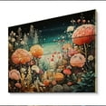 thumbnail image 2 of Designart "Reef Depths Underwater Coral art painting I" Coral Print on Natural Pine Wood, 2 of 5