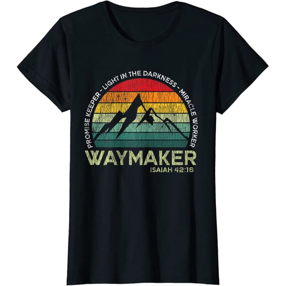 Vintage Waymaker Promise Keeper Miracle Worker Christian Gift T-Shirt