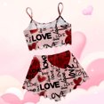 thumbnail image 4 of XIAOCHA Women's Sleeveless Sleepwear Set comfy Heart Pattern Pajama Top and Shorts for Cozy Nightwear, 4 of 4