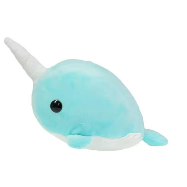 Hongchun Teal Narwhal Stuffed Animal Plushie - Soft Kawaii Plush Toy - Cute  Plushies for All Ages 