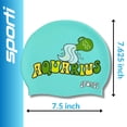 thumbnail image 2 of Sporti Aquarius Zodiac Silicone Swim Cap, Snug Fit, Contoured, Latex-Free, 2 of 8