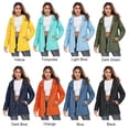 thumbnail image 2 of Chubasquero para mujer, chubasquero impermeable para exteriores con capucha Eccomum Azul/Medio, 2 of 7