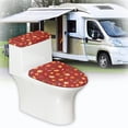 thumbnail image 6 of HELLHERO Maple Leaves Cozy for Toilet Fits All Toilet Shapes Bathroom Toilet Cozy Set Elastic Bottom Soft Washable, 6 of 8