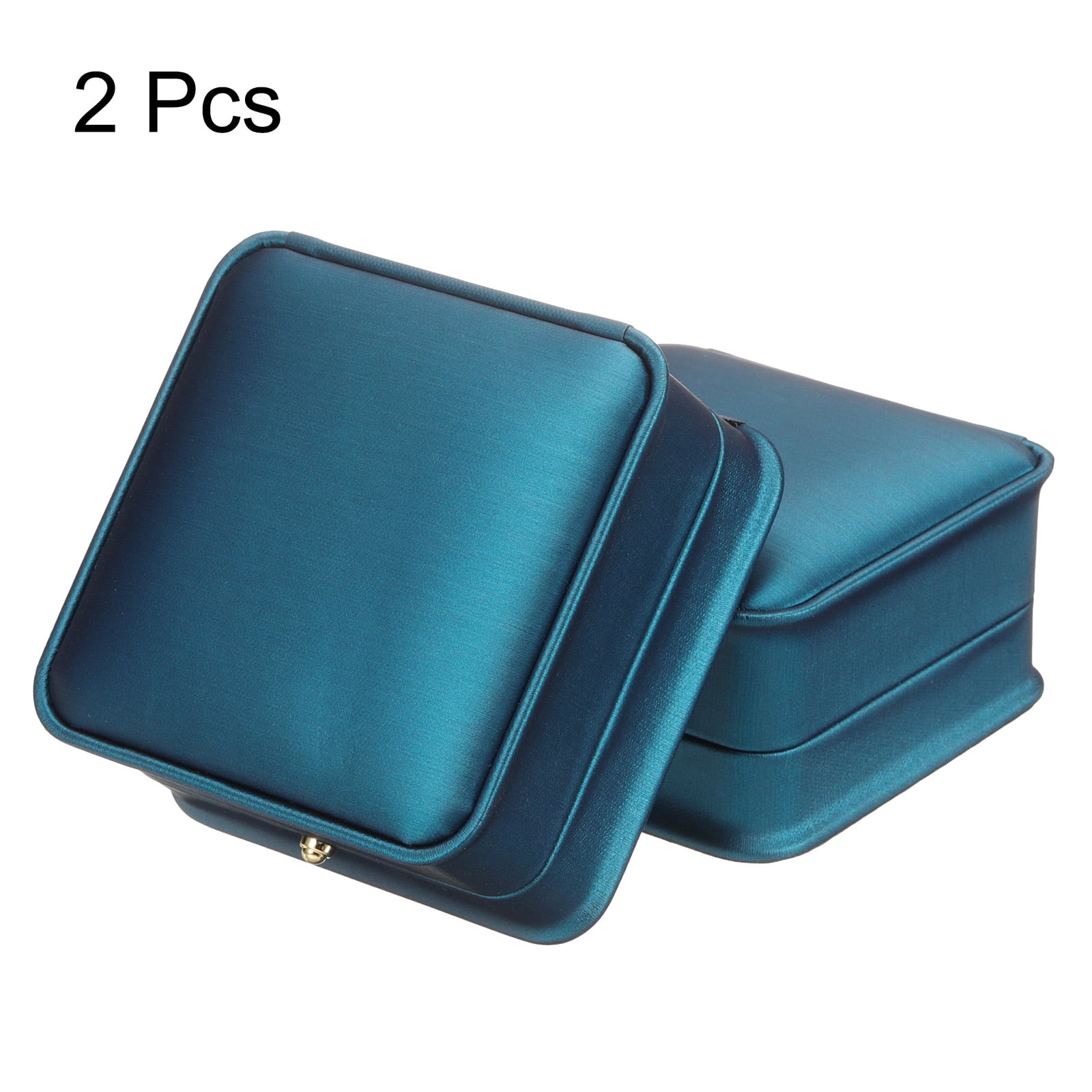 Unique Bargains Classic and Stylish PU Leather Jewelry Boxes Blue
