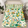 thumbnail image 2 of Homewish Boho Wild Flower Full Size Sheets,Vintage Flower Bed Sheets,Beige Green Sheet Sets For Adults,Microfiber Bedroom Decor,4-Piece, 2 of 7