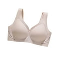thumbnail image 2 of Hrsba Jelly Bras for Women,Wireless Bras,Solid Color Teardrop Cup Semi Fixed Cup Gel Pad Soft Support Comfortable Everyday Wear Bra, 2 of 3