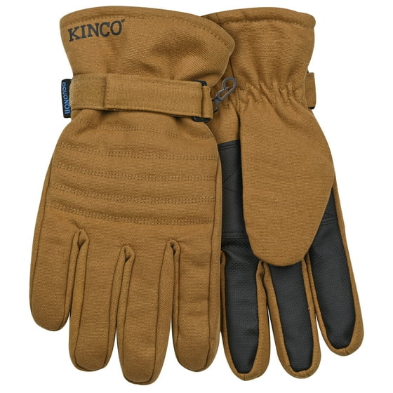 Kinco Kinco 1170S Brown Duck Fabric Waterproof Ski Gloves w