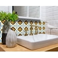 thumbnail image 2 of 8" x 8" Gold Snowflake Peel and Stick Removable Tiles, 2 of 3