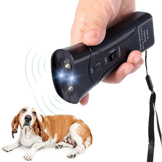 Anti Barking Handheld Ultrasonic Dog Trainer Device - Electronic Dog Deterrent/Training Tool/Stop Barking-1PACK