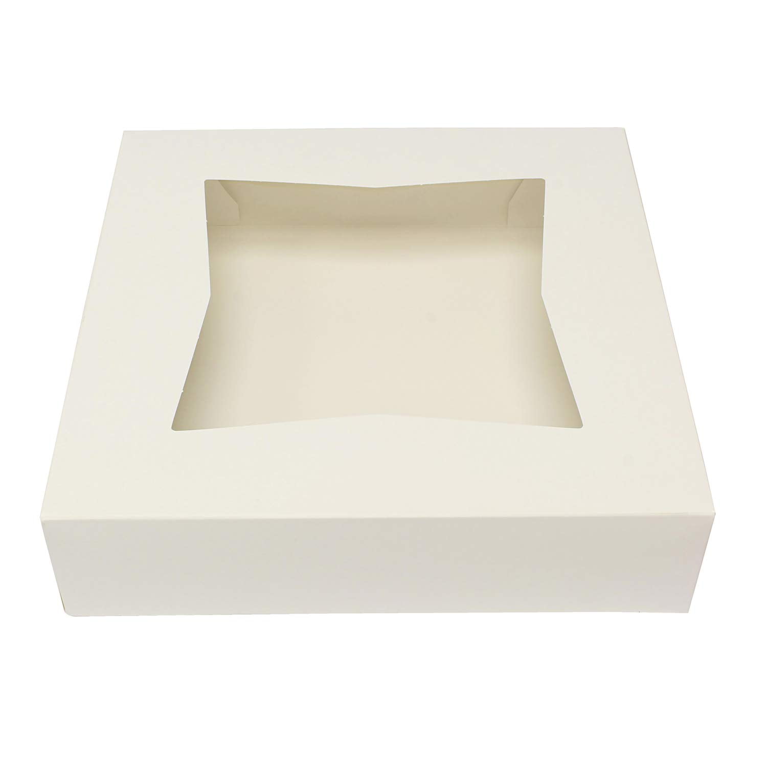 SpecialT Popup Pie Boxes with Window 10” White Bakery Boxes Pie Containers 200pk 