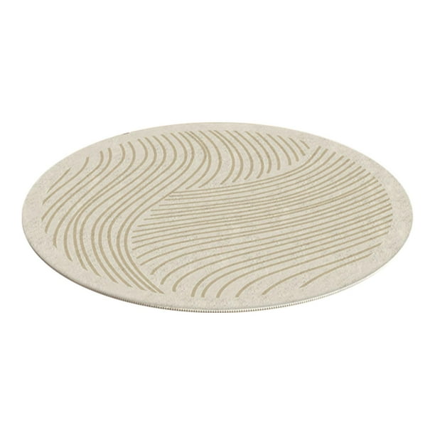Alfombra para el Suelo del Sofá perfecl Circular Lavable a Máquina 23,6 Pulgadas Estilo C