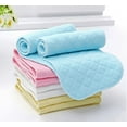 thumbnail image 4 of Taicans 1PCS Cotton Baby Diapers,Reusable&Washable Diaper Pad Liners,12.6''X4.72'' 3 Layer Insert 100% Cotton Baby Care Products,Soft Skin-Friendly Folding-Free Baby Cotton Diapers Diaper Pad Yellow, 4 of 7