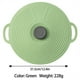 thumbnail image 2 of Tapa para alimentos (1 unidad), tapa reutilizable para ollas y sartenes, cierre flexible para conservar la frescura y evitar derrames, ajuste universal para cuencos y sartenes (verde)., 2 of 8