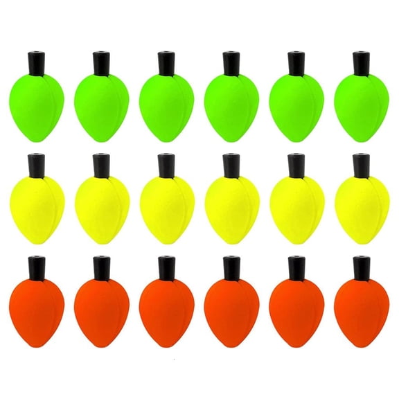 18pcs Fishing Bobbers Foam Indicators Float Fly Fishing Tackle Float Floating Bobbers Indicators for Trout