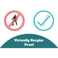 thumbnail image 3 of Cerradura de doble cerrojo CAL para puertas corredizas de vidrio - Tecnología avanzada para mantener a su familia segura - Cerradura de alta seguridad - Prácticamente a prueba de robos, 3 of 5