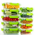 thumbnail image 1 of Recipientes de vidrio para almacenamiento de alimentos UMEIED, paquete de 10, a prueba de fugas, 1 of 5