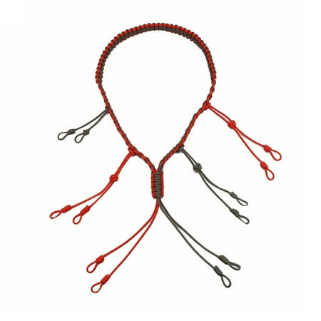 LIVEST Multifunctional Outdoor Hunting Whistle Lanyard Cord with 12 Knitting Rope
