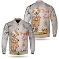 thumbnail image 3 of Trick or Treat Chesapeake Bay Retriever Funny Mummy Cosplay Pumpkin Candy Basket All Over Print 3D Baseball Jacket Chessie Dog Lover Bomber Jacket Softball - 12016, 3 of 6