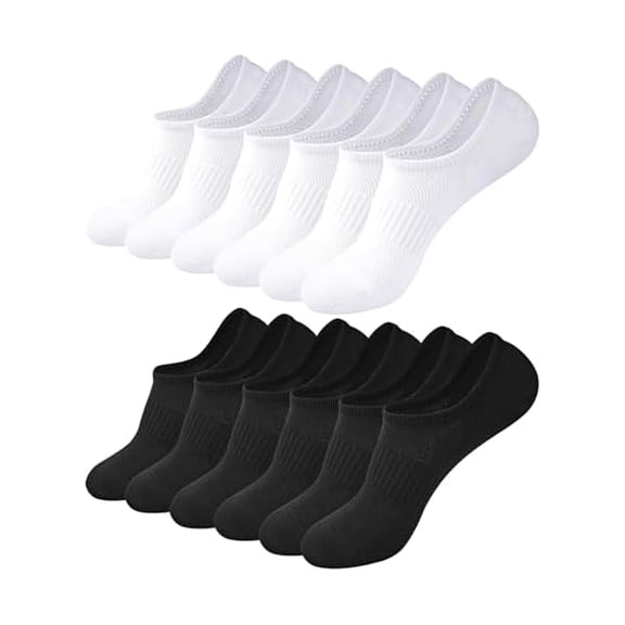 Eryueer No Show Socks Womens for Canvas Sneakers,Invisible Athletic Low Cut Ankle Socks for Running Gym 6 Pairs