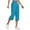 Blue, variant on Babysbule Womens Capris Pants Women's Drawstring Large Color Casual Versatile Loose Cropped Pants