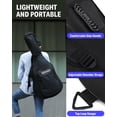 thumbnail image 3 of Donner 36 Inch Acoustic Guitar Gig Bag 0.5Inch Thicken Sponge Pad 600D Thick Ripstop Waterproof Nylon Soft Carry Case Large Outer, 3 of 8