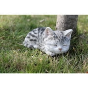 Hi-Line Gift Ltd. Grey Tabby Kitten Sleeping