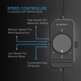 thumbnail image 3 of AC Infinity RAXIAL S6, Inline Booster Duct Fan 6” with Speed Controller - Low Noise Inline HVAC Blower Can Fan for Basements, Bathrooms, Kitchens, Workshops, 3 of 4