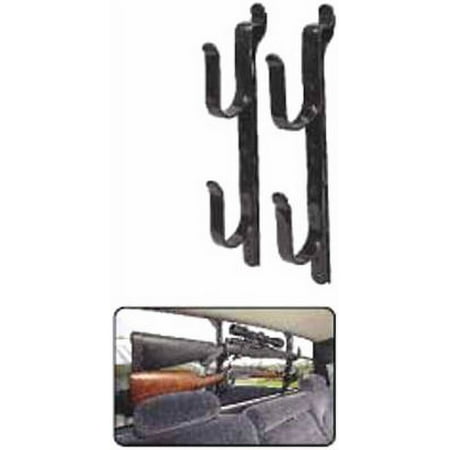Black Metal Gun & Tool Rack For Autos Adjustable 9 To 14 Width Each