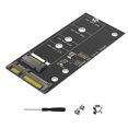 thumbnail image 1 of Tarjeta Adaptadora NGFF A SATA M.2 6Gbps para 2280 2260 2242 2230, 1 of 9
